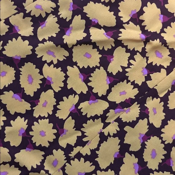 Kate Spade Yellow and Brown Floral A-Line Skirt - Picture 6 of 8